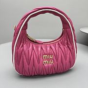 Bagsaaa Miu Miu Wander matelassé nappa leather bag 5BC125 pink - 20cm - 4