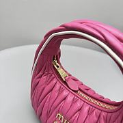 Bagsaaa Miu Miu Wander matelassé nappa leather bag 5BC125 pink - 20cm - 3