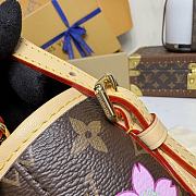 Bagsaaa LV M13417 LV x TM Nano Bucket Sakura Brown - 17cm - 3
