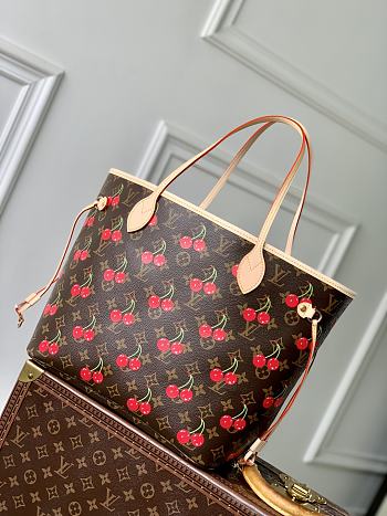 Bagsaaa M13263 LV x TM Neverfull MM Monogram cherry - 31cm