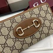 Bagsaaa Gucci Horsebit 1955 zip around wallet 621889 - 19cm - 2