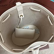 Bagsaaa Loro Piana Extra Drawstring backpack L27 white - 27cm - 3