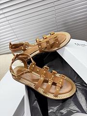 Bagsaaa Celine Lympia Gladiator Sandal In Calfskin Brown - 3