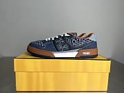 Bagsaaa Fendi Match Sneakers Blue FF Jacquard low-tops - 1