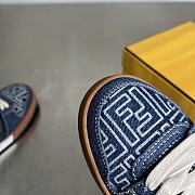 Bagsaaa Fendi Match Sneakers Blue FF Jacquard low-tops - 4
