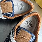 Bagsaaa Fendi Match Sneakers Blue FF Jacquard low-tops - 2