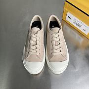 Bagsaaa Fendi Domino sneakers Beige nubuck leather low-tops - 4