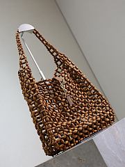 Bagsaaa YSL le 5 à 7 large in wood beads 823807 brown - 35cm - 4