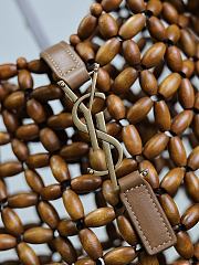 Bagsaaa YSL le 5 à 7 large in wood beads 823807 brown - 35cm - 3