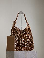 Bagsaaa YSL le 5 à 7 large in wood beads 823807 brown - 35cm - 1