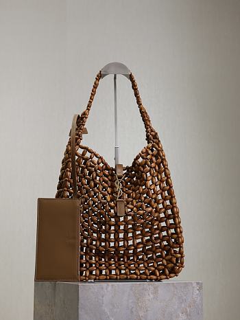 Bagsaaa YSL le 5 à 7 large in wood beads 823807 brown - 35cm