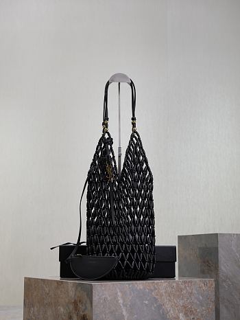 Bagsaaa YSL supple bucket in wood beads 821911 black - 45cm