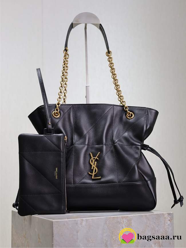 Bagsaaa YSL jamie shopping small in lambskin 833948 black - 29cm - 1