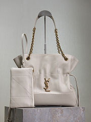 Bagsaaa YSL jamie shopping small in lambskin 833948 white - 29cm - 1