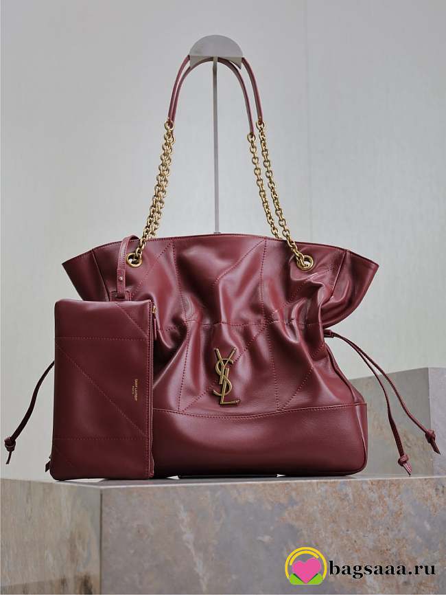 Bagsaaa YSL jamie shopping small in lambskin 833948 red - 29cm - 1
