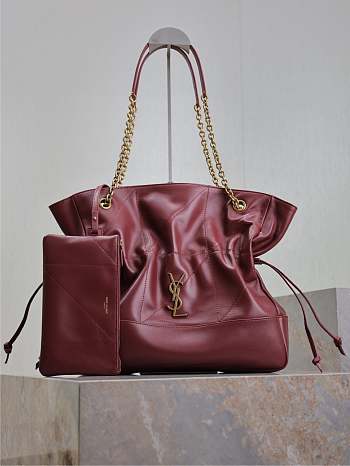 Bagsaaa YSL jamie shopping small in lambskin 833948 red - 29cm