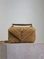 Bagsaaa YSL College mini chain bag in beige sude 779430 - 20 x 13 x 3 CM - 1