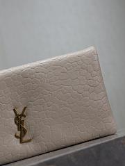 Bagsaaa YSL calypso mini bag in grained lambskin 801712 white - 24cm - 2