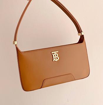 Bagsaaa Burberry Medium leather shoulder bag brown - 28cm