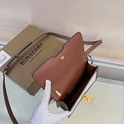 Bagsaaa Burberry Mini leather-trimmed canvas shoulder bag - 20cm - 4
