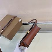 Bagsaaa Burberry Mini leather-trimmed canvas shoulder bag - 20cm - 3