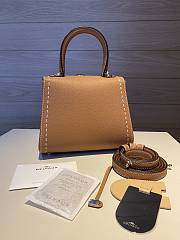 Bagsaaa Delvaux Brillant Mini Surpiqué Brown - 20cm - 2