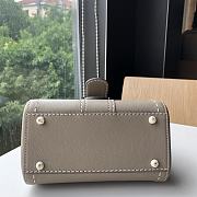 Bagsaaa Delvaux Brillant Mini Surpiqué Gray - 20cm - 4