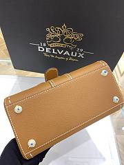 Bagsaaa Delvaux Brillant PM Surpiqué Brown - 24cm - 2