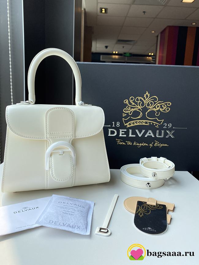 Bagsaaa Delvaux Brillant Mini White - 20cm - 1