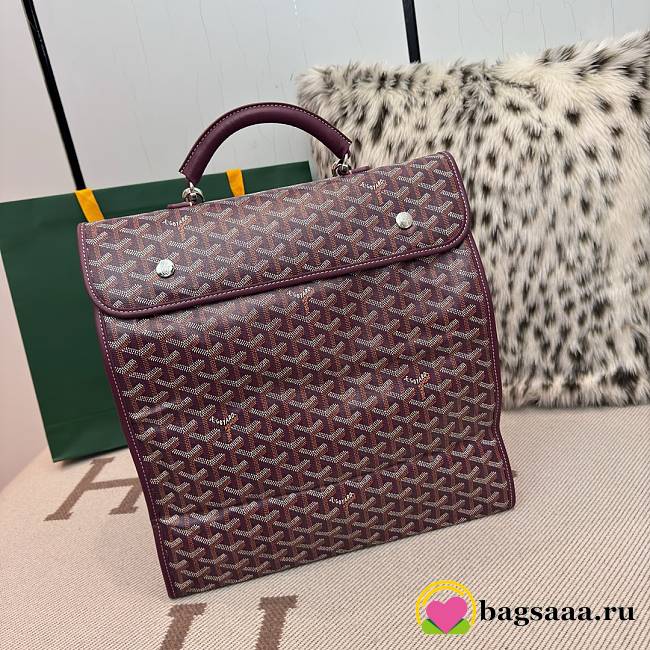 Bagsaaa Goyard Saint Léger Backpack Burgundy - 37cm - 1