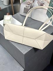 Bagsaaa Loewe Cropped Puzzle Fold Bag White - 39cm - 3