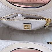 Bagsaaa Miu Miu IVY leather bag small beige - 23.5cm - 2