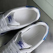 Bagsaaa Burberry Leather and Check Terrace Sneakers​ Blue - 2