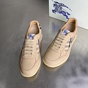 Bagsaaa Burberry Leather and Check Terrace Sneakers​ Beige - 4