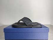 Bagsaaa Dior Alias Thong Sandal Black Dior Oblique Jacquard - 1