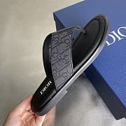 Bagsaaa Dior Alias Thong Sandal Black Dior Oblique Jacquard - 3