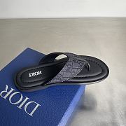 Bagsaaa Dior Alias Thong Sandal Black Dior Oblique Jacquard - 2