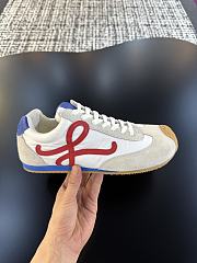 Bagsaaa Loewe Ballet Runner 2.0 in nylon and calfskin white & red - 4