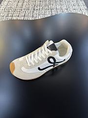 Bagsaaa Loewe Ballet Runner 2.0 in nylon and calfskin white & black - 3