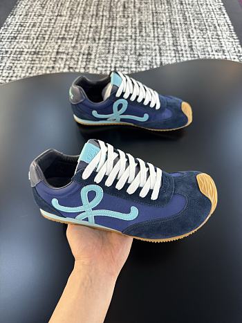 Bagsaaa Loewe Ballet Runner 2.0 in nylon and calfskin blue