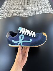 Bagsaaa Loewe Ballet Runner 2.0 in nylon and calfskin blue - 4