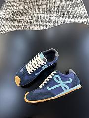 Bagsaaa Loewe Ballet Runner 2.0 in nylon and calfskin blue - 3
