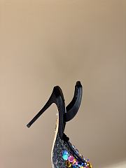 Bagsaaa Aquazzura Women's Metallic Can Can 105 Suede Slingback Pump - 3