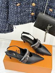 Bagsaaa LV Vibe Slingback Pump Black 5.5cm - 4