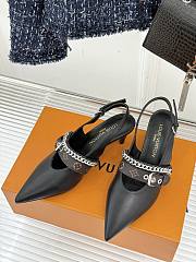 Bagsaaa LV Vibe Slingback Pump Black 5.5cm - 3