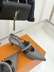 Bagsaaa LV Vibe Slingback Pump Gray 5.5cm - 4