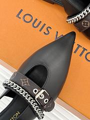 Bagsaaa LV Vibe Slingback Flat Ballerina Black - 4