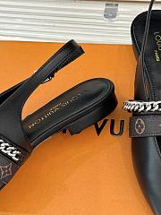 Bagsaaa LV Vibe Slingback Flat Ballerina Black - 3