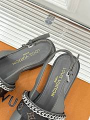 Bagsaaa LV Vibe Slingback Flat Ballerina Gray - 4