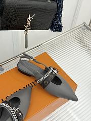 Bagsaaa LV Vibe Slingback Flat Ballerina Gray - 2